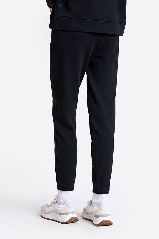 Cotton French terry sweatpants with Modal 4 | BLACK | Audimas