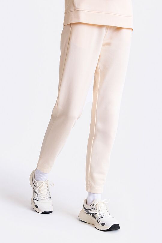 Cotton French terry sweatpants with Modal 2 | Cream | Audimas