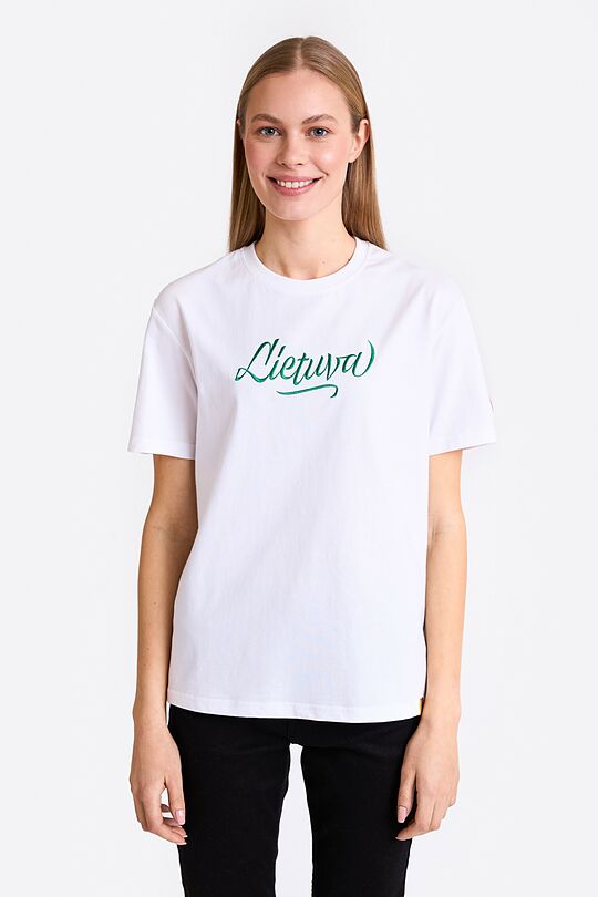 National collection cotton T-shirt LIETUVA 1 | WHITE | Audimas