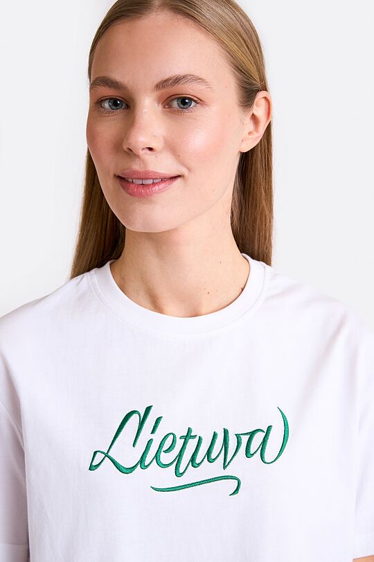 National collection cotton T-shirt LIETUVA 3 | WHITE | Audimas