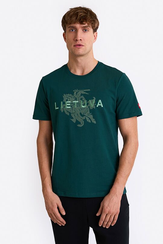 National collection cotton T-shirt LIETUVA 1 | GREEN | Audimas