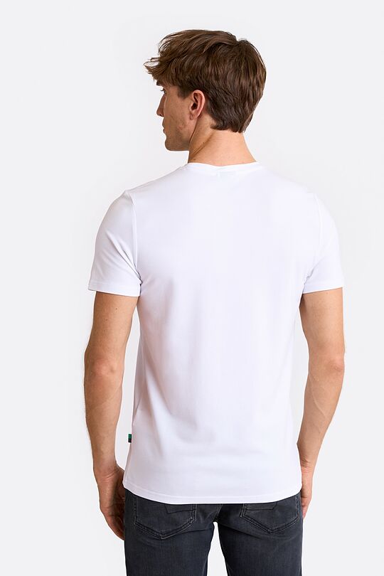 Cotton pique T-shirt 2 | WHITE | Audimas