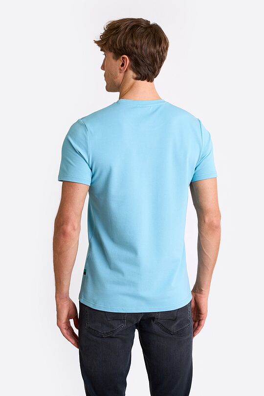 Cotton pique T-shirt 2 | BLUE | Audimas