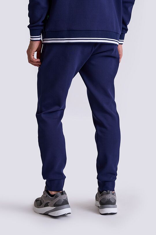 Pique texture tapered sweatpants 3 | BLUE | Audimas