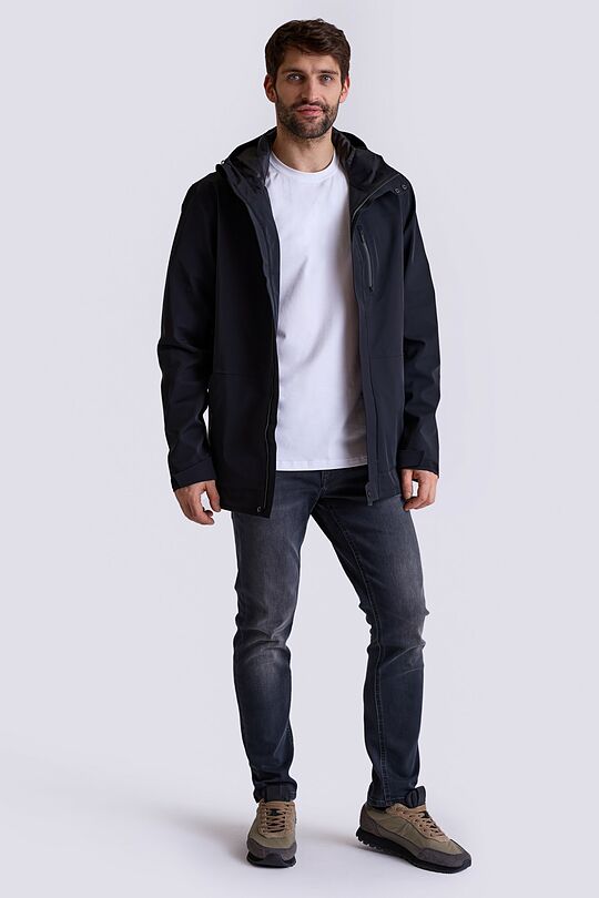 Light water repellent parka jacket with membrane 7 | BLACK | Audimas