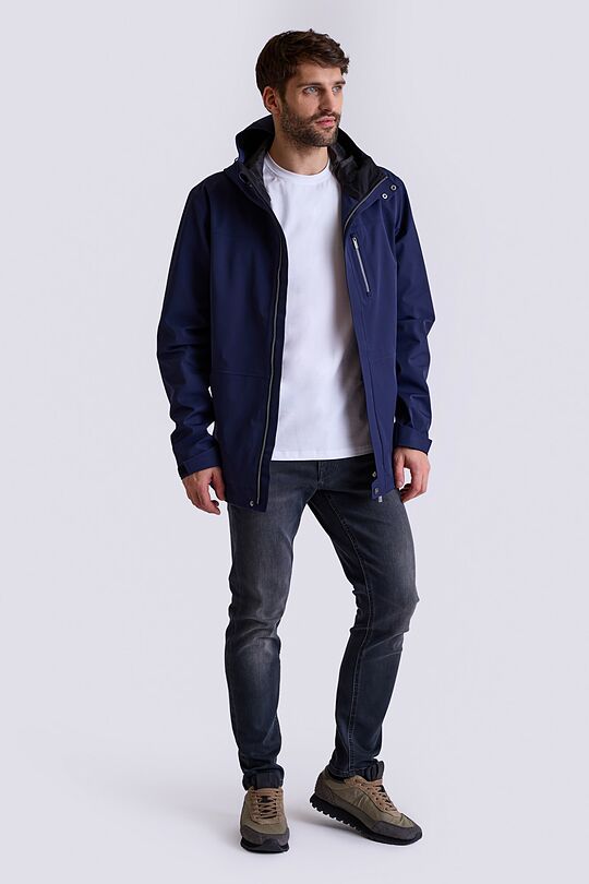 Light water repellent parka jacket with membrane 7 | BLUE | Audimas