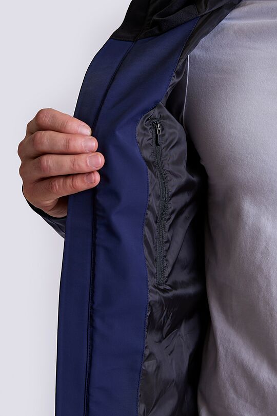 Light water repellent parka jacket with membrane 6 | BLUE | Audimas