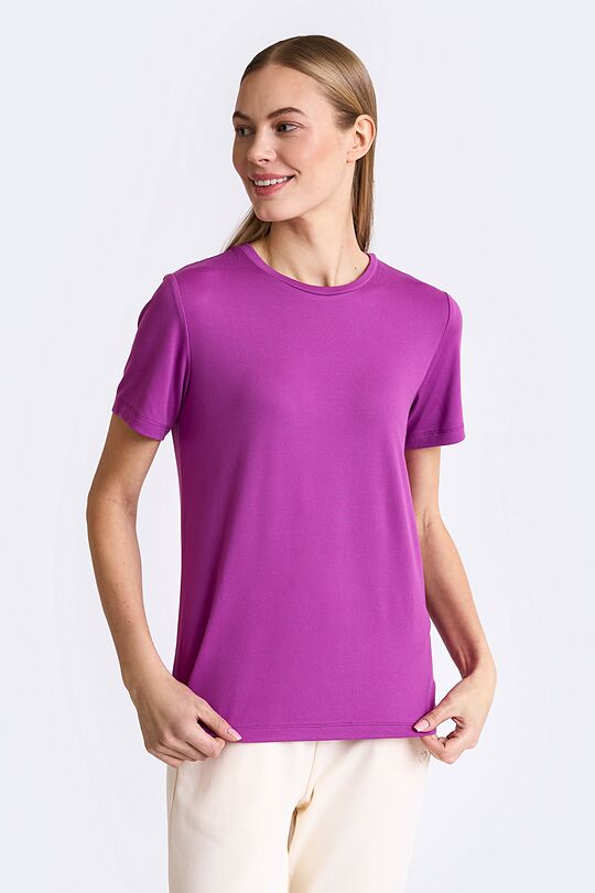 Peach touch synthetic T-shirt 1 | PURPLE | Audimas