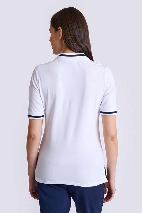 V-neck polo short sleeve 2 | WHITE | Audimas