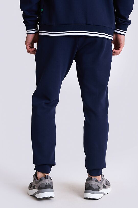 Pique texture tapered sweatpants 3 | BLUE | Audimas