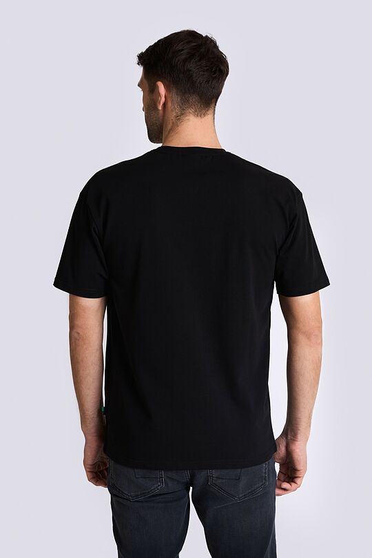 Relaxed fit cotton T-shirt 2 | BLACK | Audimas