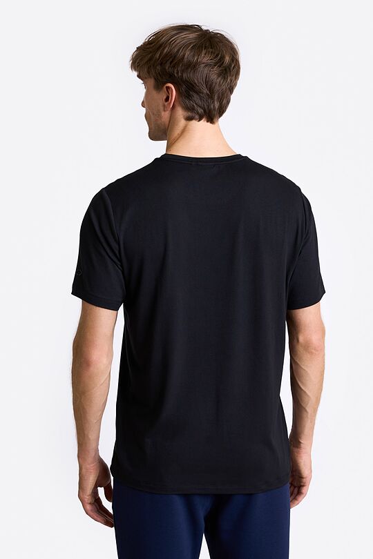 Peach touch synthetic T-shirt 2 | BLACK | Audimas