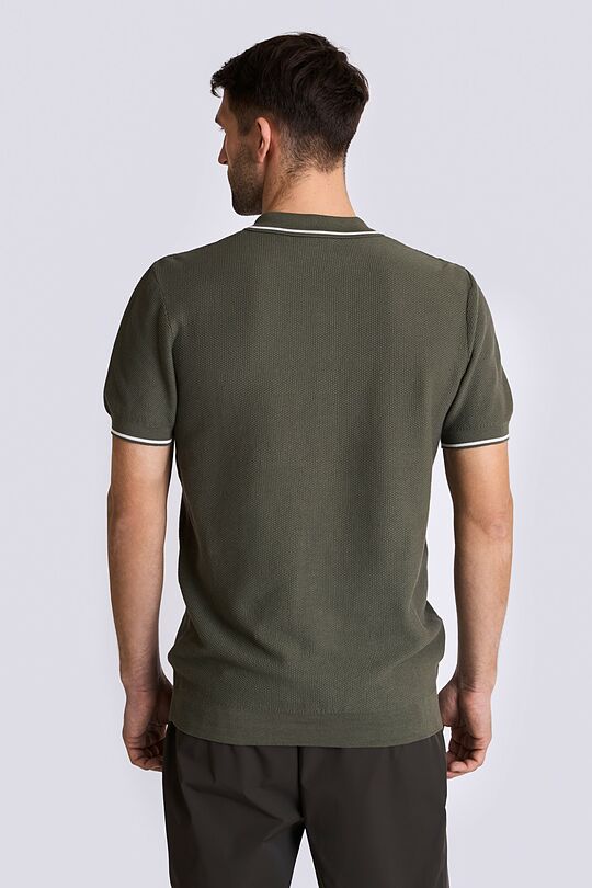 Knitted polo T-shirt 2 | GREEN | Audimas