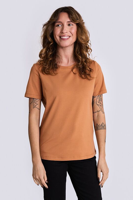 Cotton short sleeve T-shirt 1 | ORANGE | Audimas