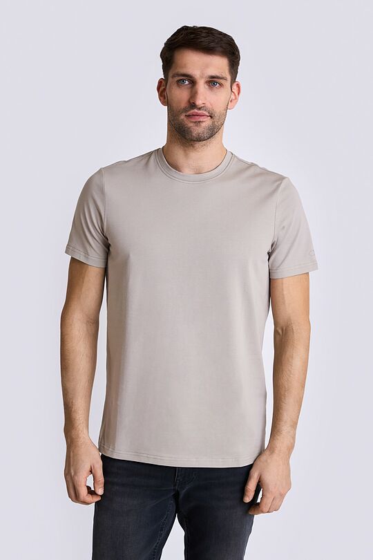 Short sleeve cotton T-shirt 1 | Cream | Audimas