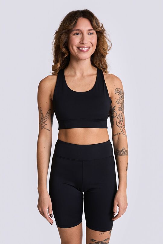 Sports Bra with removable cups 5 | BLACK | Audimas