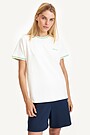 Mock neck short sleeve top 1 | Cream | Audimas