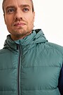 Down vest with detachable hood 3 | GREEN | Audimas