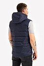 Down vest with detachable hood 2 | BLUE | Audimas