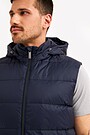 Down vest with detachable hood 3 | BLUE | Audimas