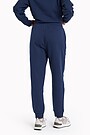 Organic cotton fleece sweatpants 3 | BLUE | Audimas