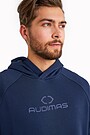 Organic cotton fleece hoodie 3 | BLUE | Audimas