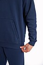 Organic cotton fleece hoodie 4 | BLUE | Audimas