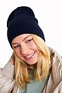 Knitted merino wool hat 2 | BLUE | Audimas