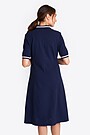 V shape neck midi polo dress 2 | BLUE | Audimas