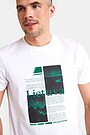 Short sleeves cotton T-shirt Nemunas 2 | WHITE | Audimas