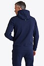Organic cotton French terry full-zip hoodie 2 | BLUE | Audimas