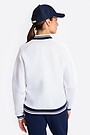 Pique texture bomber zip-through jacket 2 | WHITE | Audimas