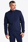 Organic cotton French terry full-zip sweatshirt 1 | BLUE | Audimas