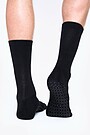 Cotton socks with grip 2 | BLACK | Audimas