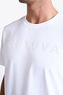 National collection embroidered cotton T-shirt 3 | WHITE | Audimas