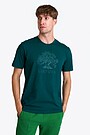 National collection embroidered cotton T-shirt 1 | GREEN | Audimas