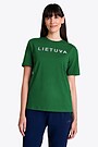 National collection embroidered cotton T-shirt 1 | GREEN | Audimas