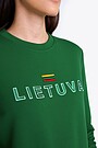 National collection embroidered sweatshirt 3 | GREEN | Audimas