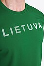 National collection embroidered cotton T-shirt 3 | GREEN | Audimas