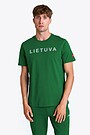 National collection embroidered cotton T-shirt 1 | GREEN | Audimas