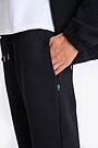 Textured fabric tapered sweatpants 4 | BLACK | Audimas