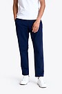 Straight cut organic cotton French terry sweatpant 2 | BLUE | Audimas