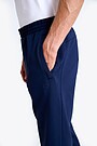 Straight cut organic cotton French terry sweatpant 5 | BLUE | Audimas