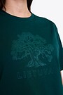 National collection embroidered cotton T-shirt 3 | GREEN | Audimas