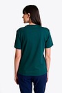 National collection embroidered cotton T-shirt 2 | GREEN | Audimas