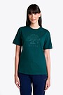 National collection embroidered cotton T-shirt 1 | GREEN | Audimas