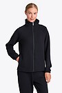 Textured fabric full-zip sweatshirt 1 | BLACK | Audimas