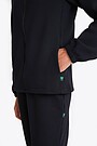 Textured fabric full-zip sweatshirt 3 | BLACK | Audimas