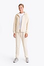 Textured fabric full-zip sweatshirt 4 | Cream | Audimas