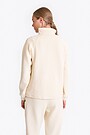 Textured fabric full-zip sweatshirt 2 | Cream | Audimas